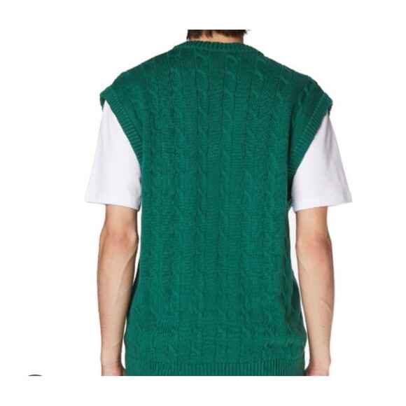 Kappa Robe Knit Vest Golf Green Large Italy Made New - Picture 7 of 7